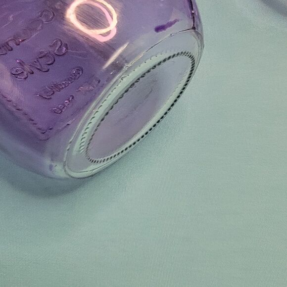 Lot 3 Purple Mason Canning Jars Pint Regular Country Style Decor - Picture 4 of 5